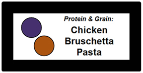 EZ tag school food label for serving line marketing, custom signs, menu board support