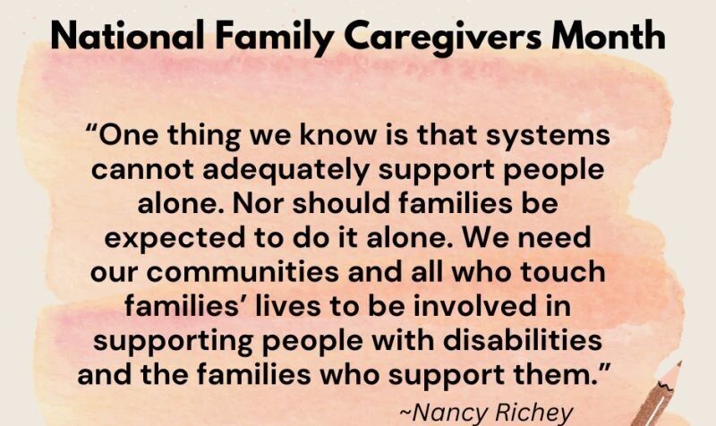 November is National Family Caregivers Month