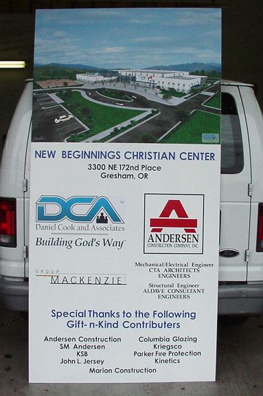 Anderson Construction Site Sign