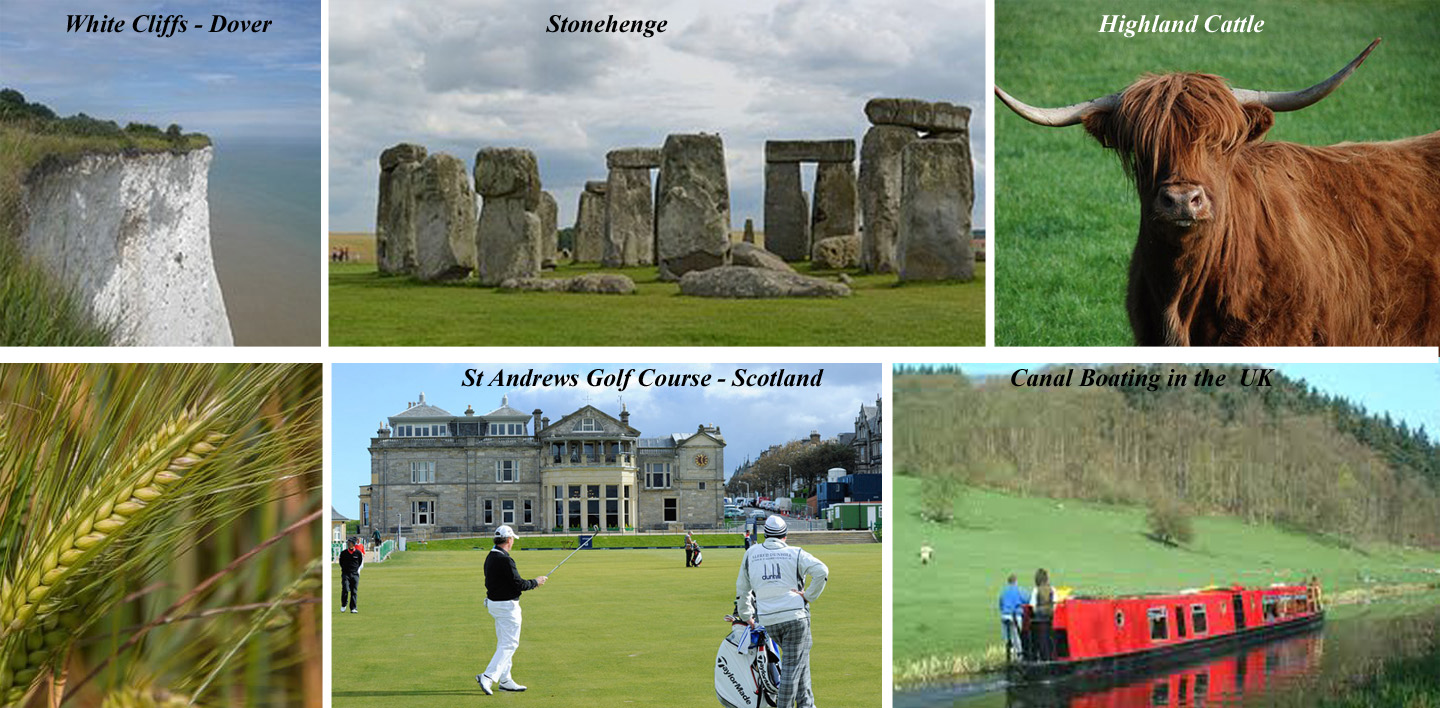 Various destinations in United Kingdom