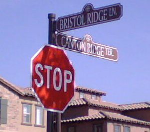 Stop and Street Signs