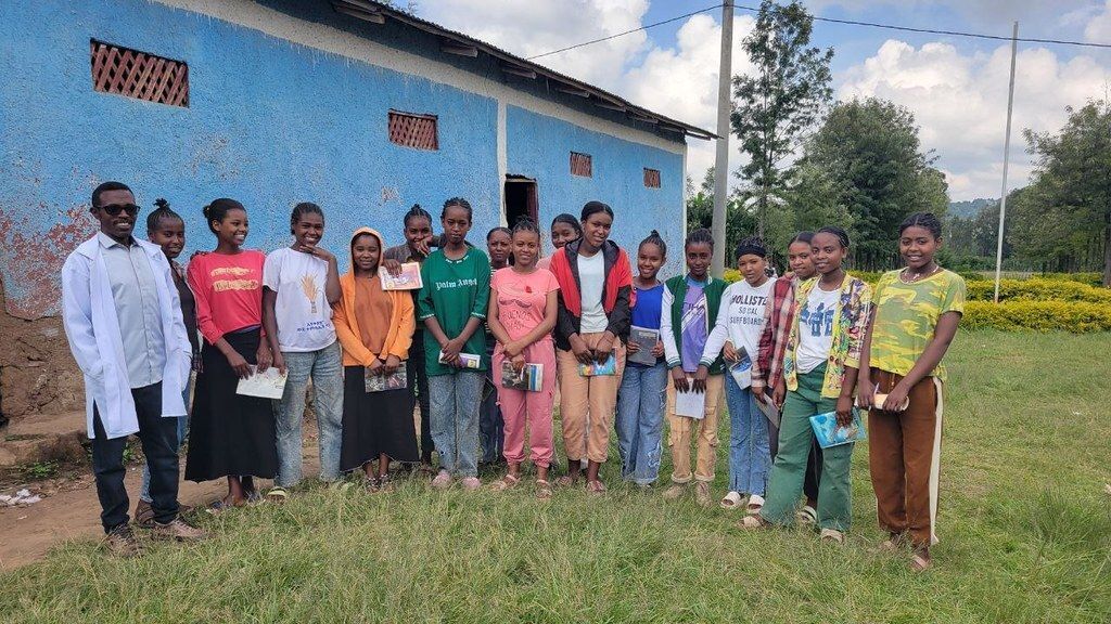 8th grade girls at Teza Gerba School, where girls were given priority for Saturday Tutorial seats.
