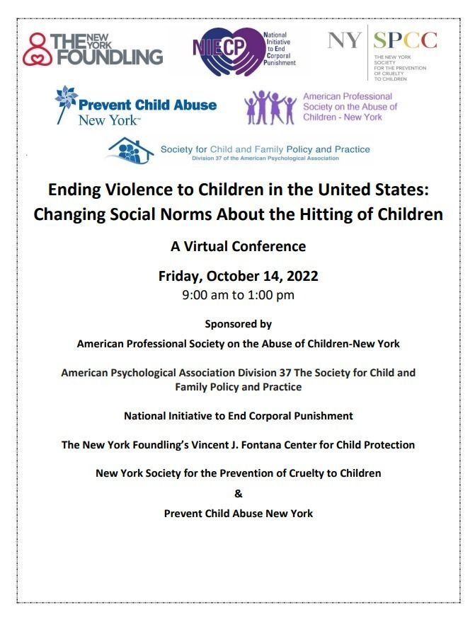 Ending Violence to Children in the United States:  Changing Social Norms About the Hitting of Children