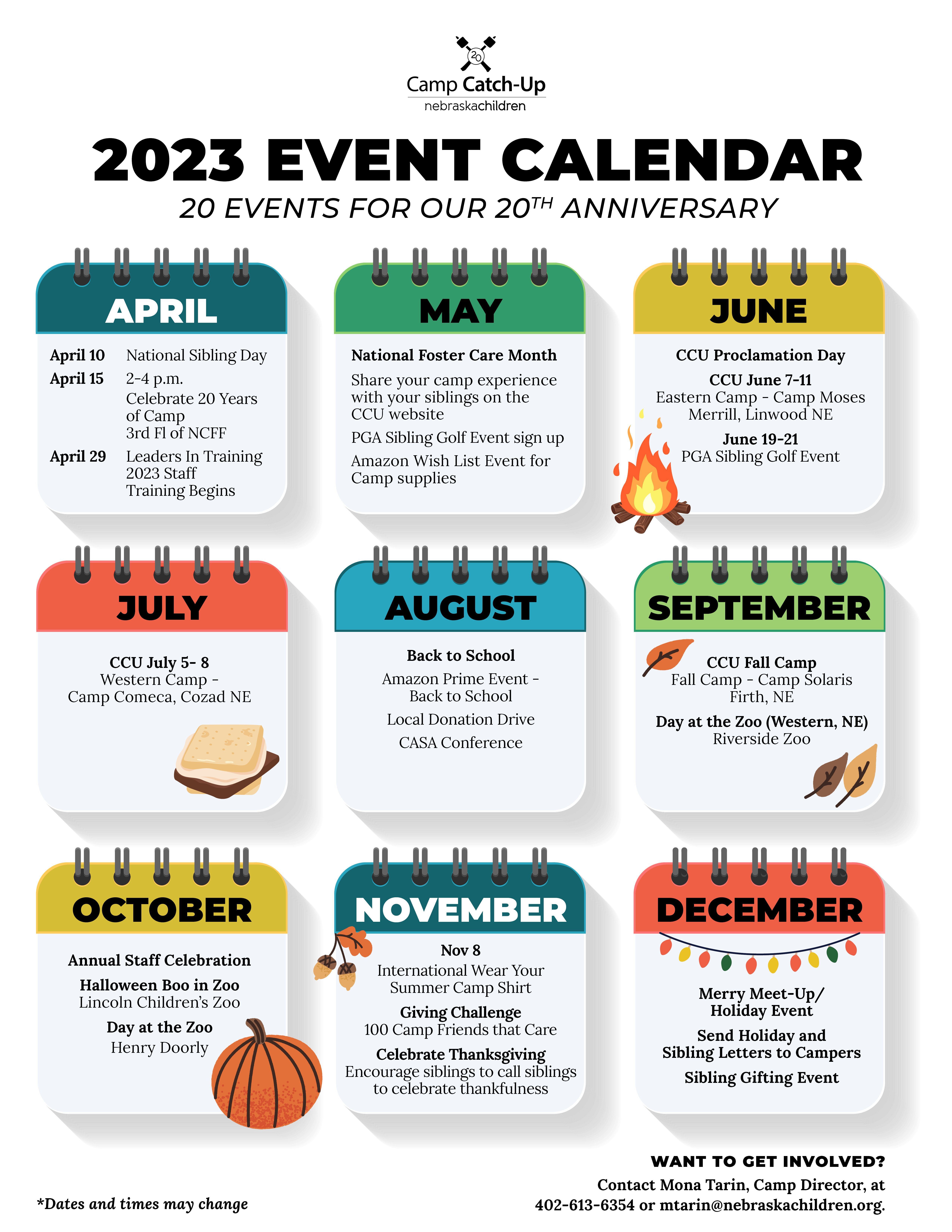 Anniversary Event 2023 – Event Calendar