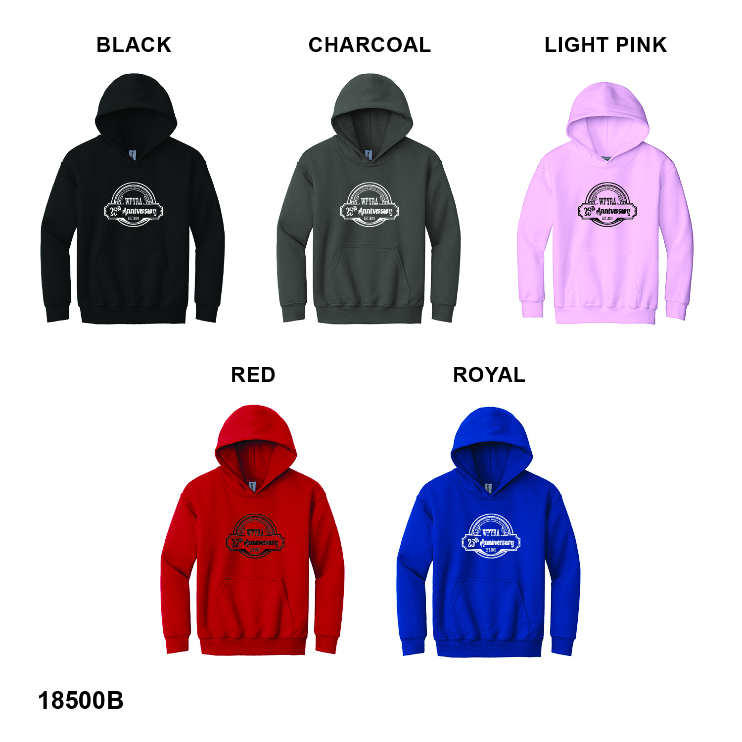 25TH ANNIVERSARY LOGO - Gildan® Youth Heavy Blend™ Hooded Sweatshirt
