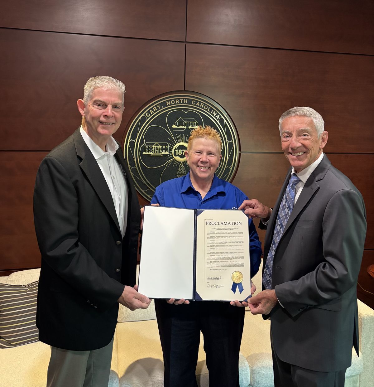 2026 Cary, NC Proclamation for HD Awareness Month