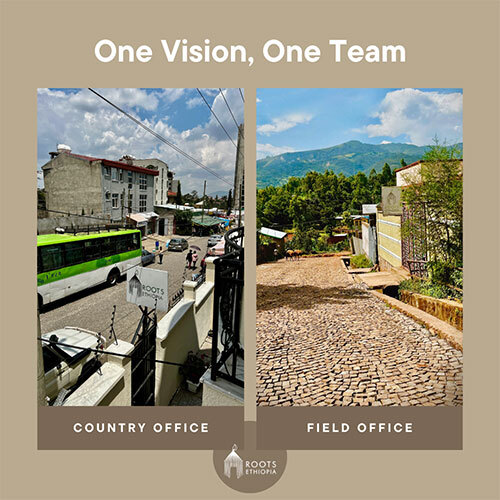 Side by side photos of the Country Office and Field Office from the outside.