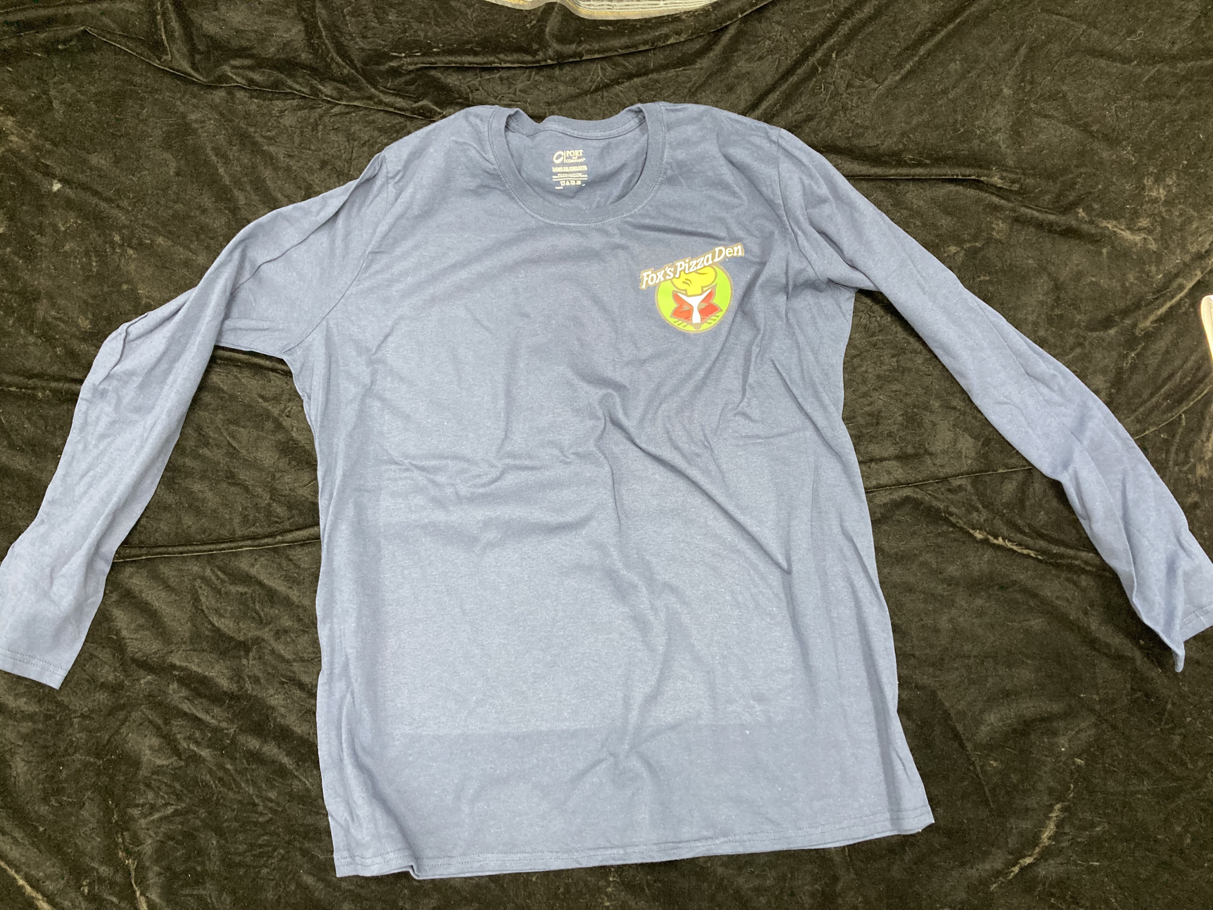 SALE Fox's Logo - LADIES 2XL Navy Long Sleeve