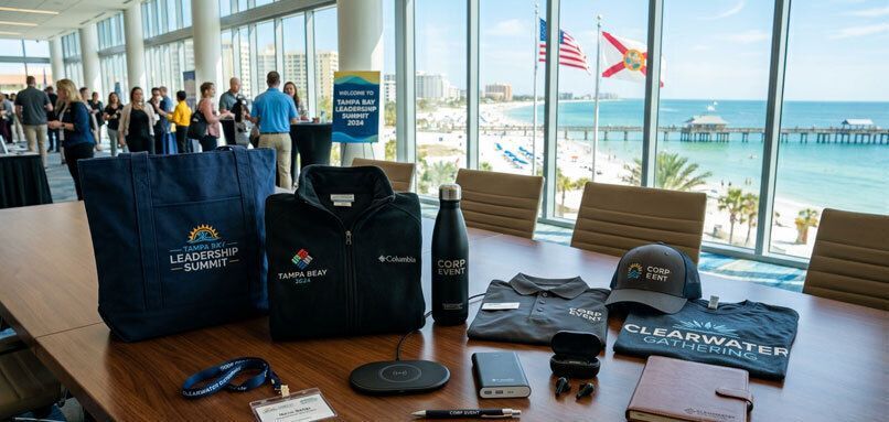 Bob's Busy Bee Printing promotional items for Tampa trade shows