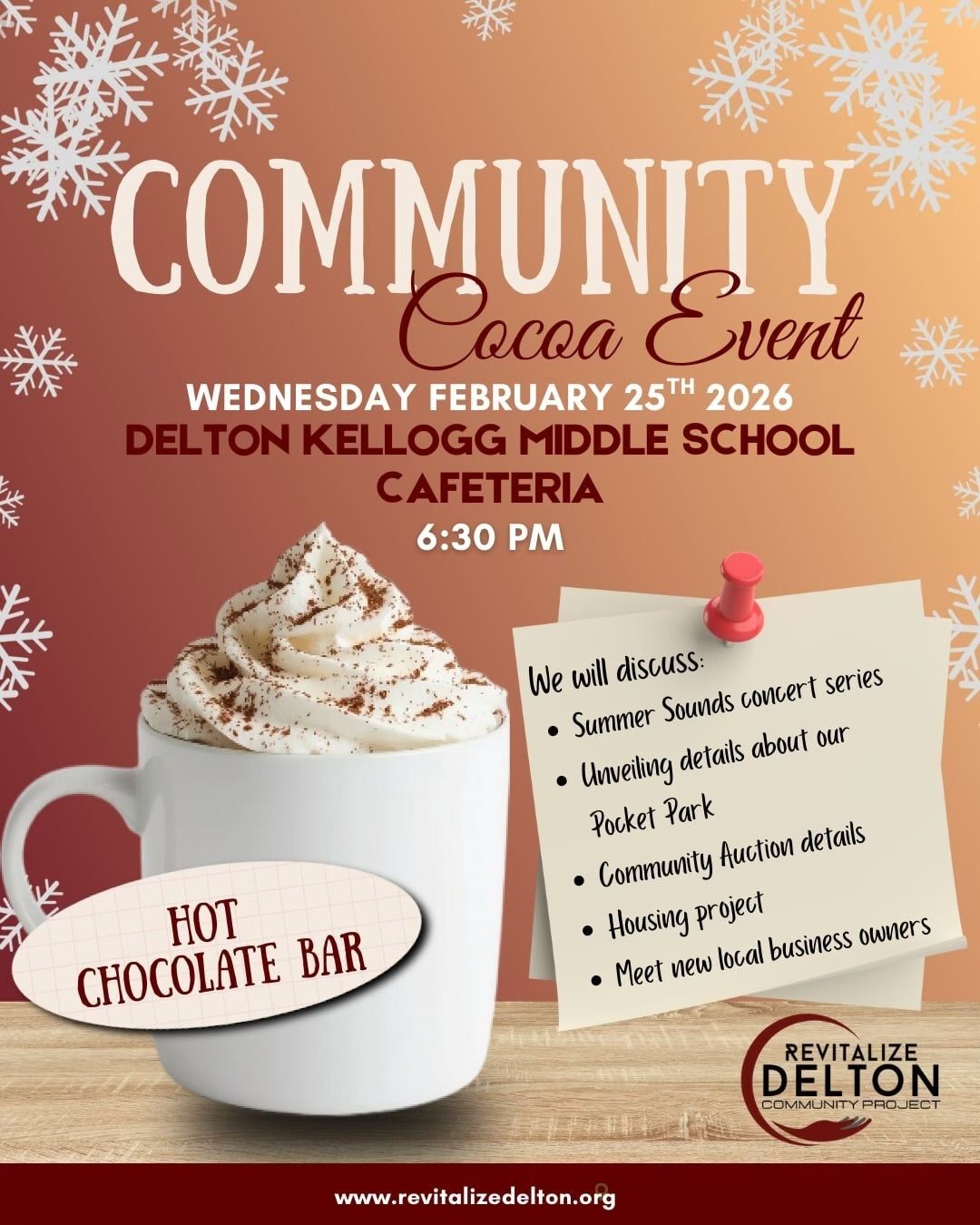 Hot Chocolate Bar Advertisement