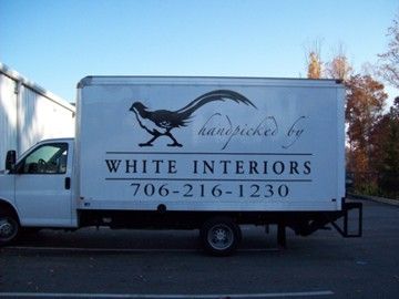 White Interiors Box Truck -Side View