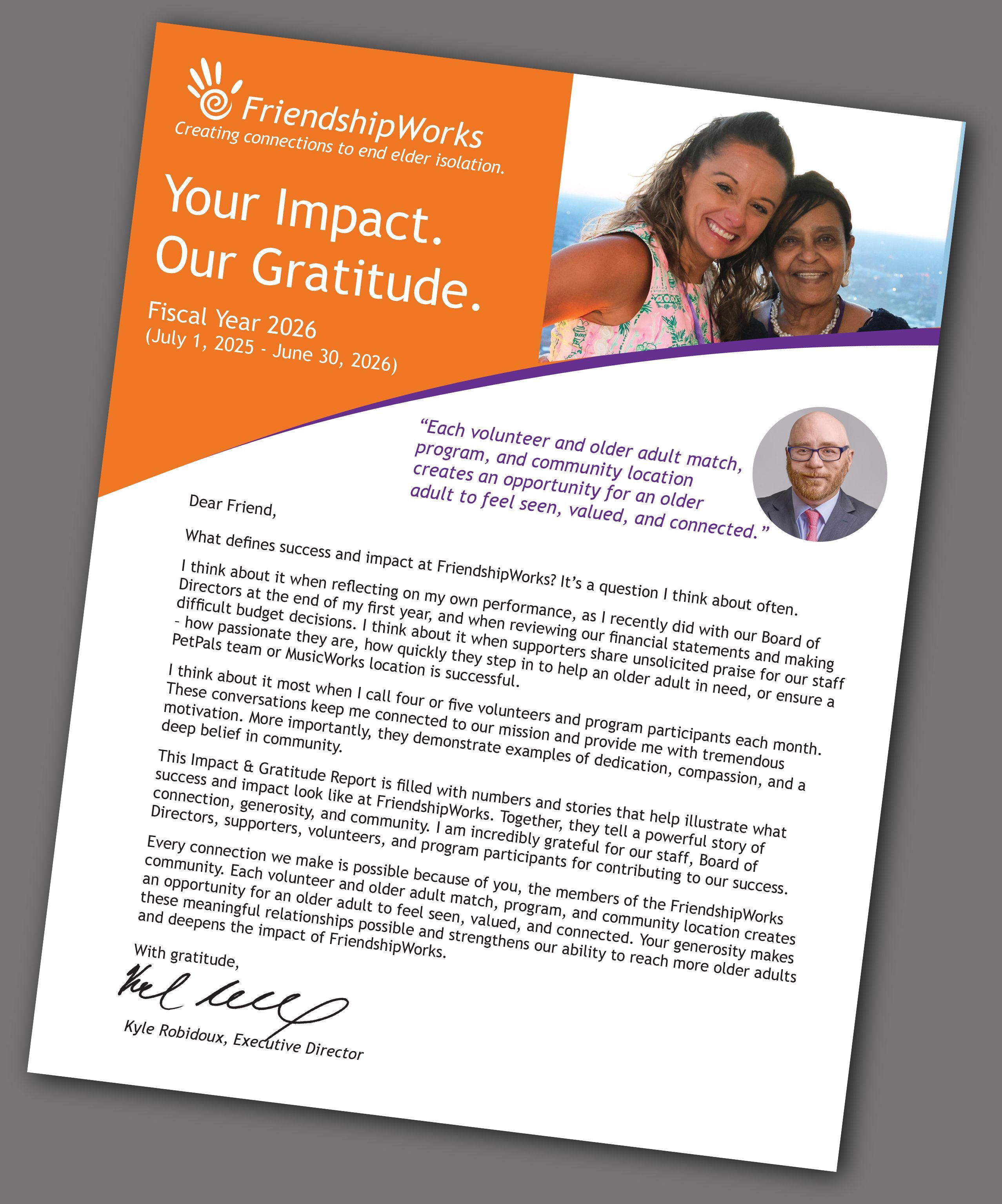 FY 2026 Impact & Gratitude Report