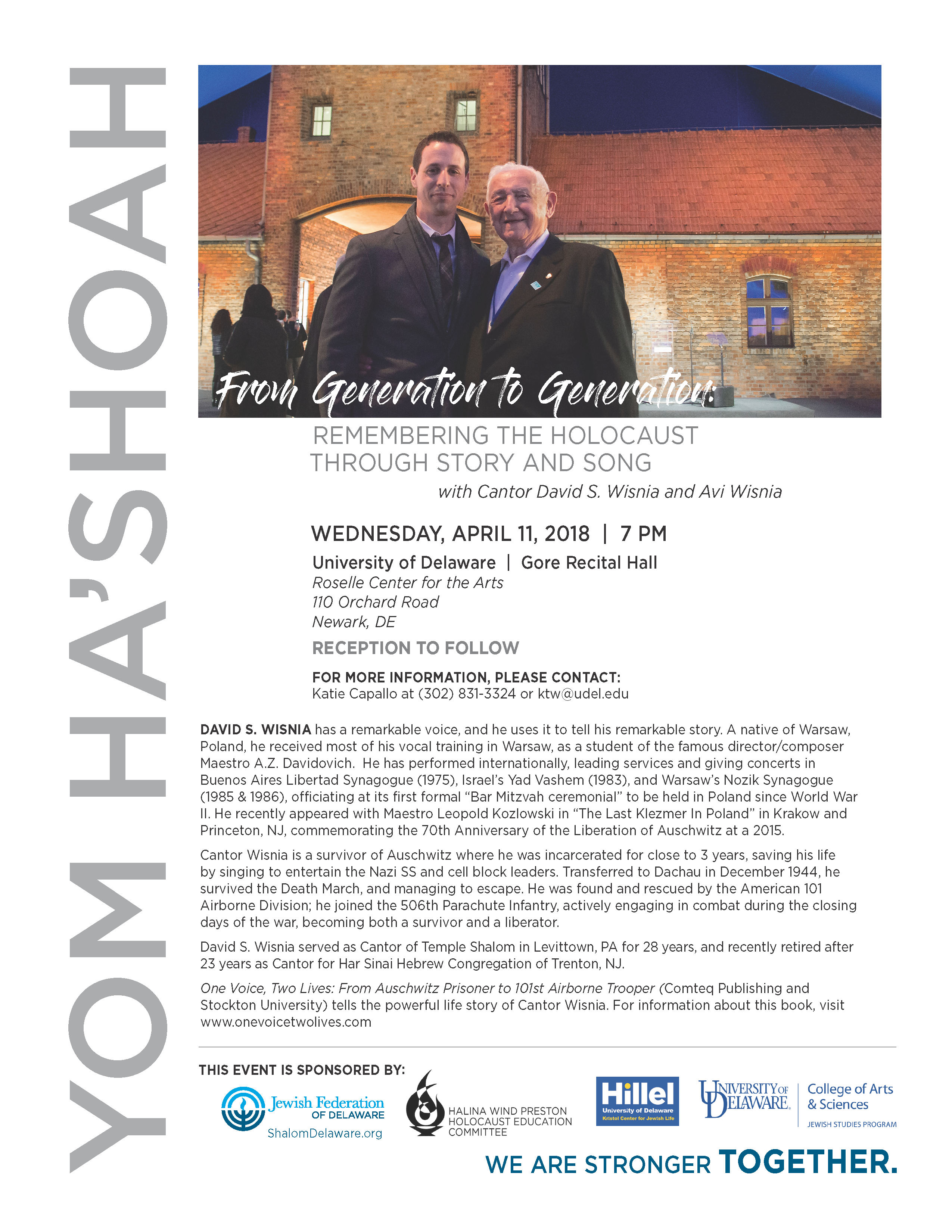 From Generation to Generation: Remembering the Holocaust Through Story and Song