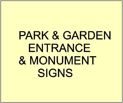 1. - GA16400 - Large Carved  Entrance and Address signs for City, Town, Village and Private Parks & Gardens