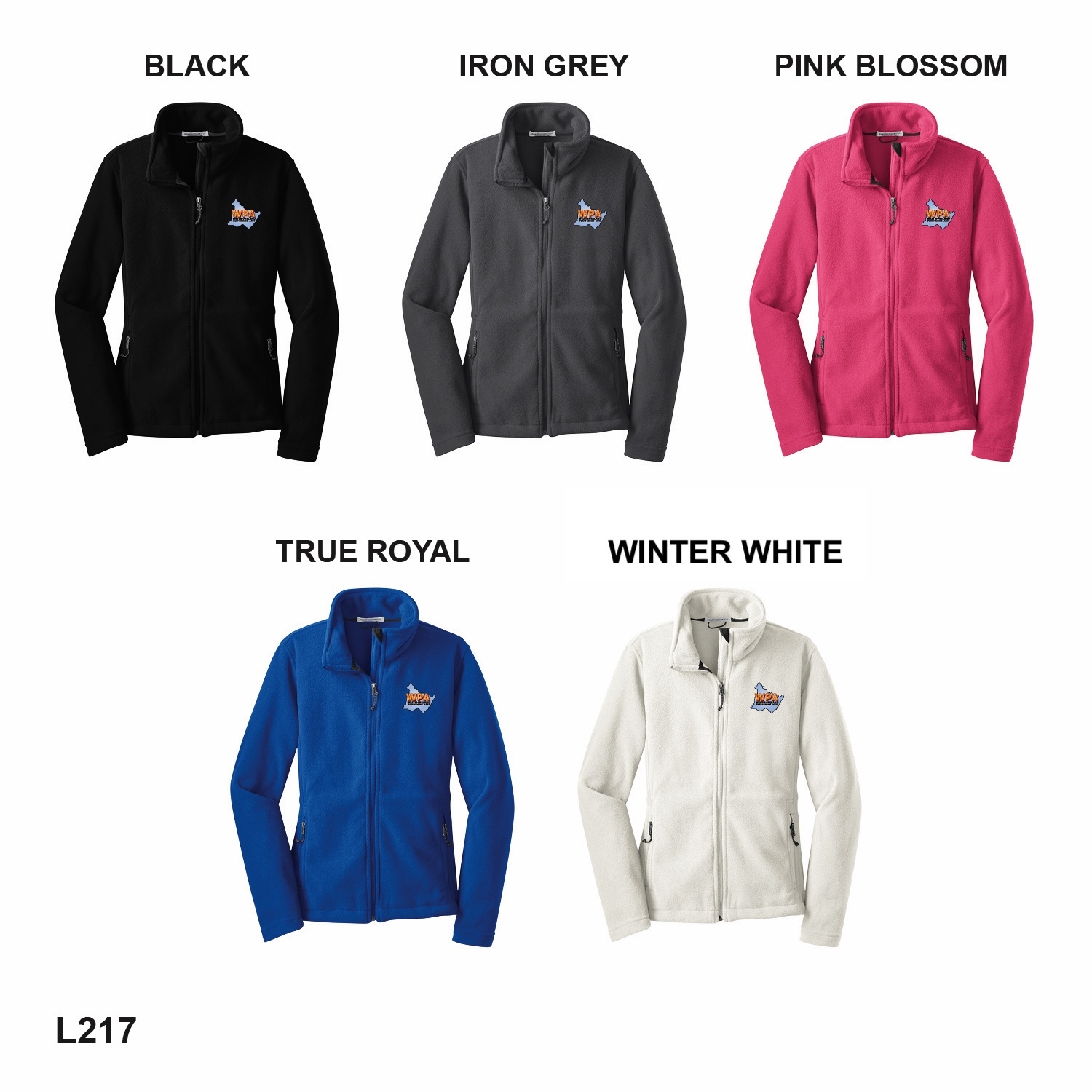 WPA COUNTY LOGO - Port Authority® Women's Value Fleece Jacket - FULL COLOR LEFT CHEST