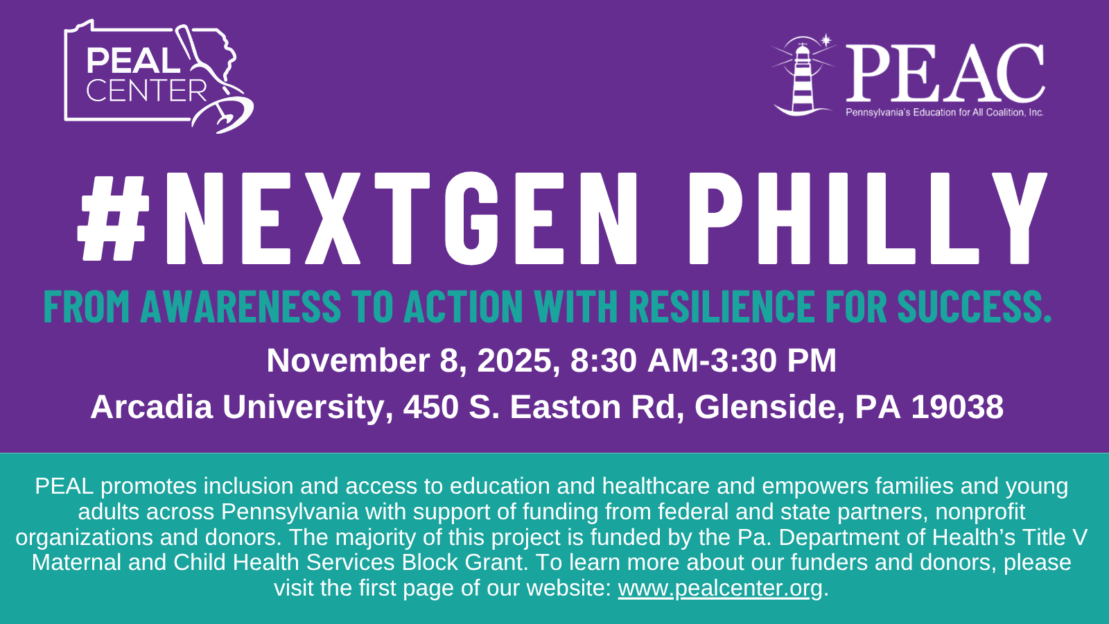 PEAL Announces Presenters for #NextGen Philly