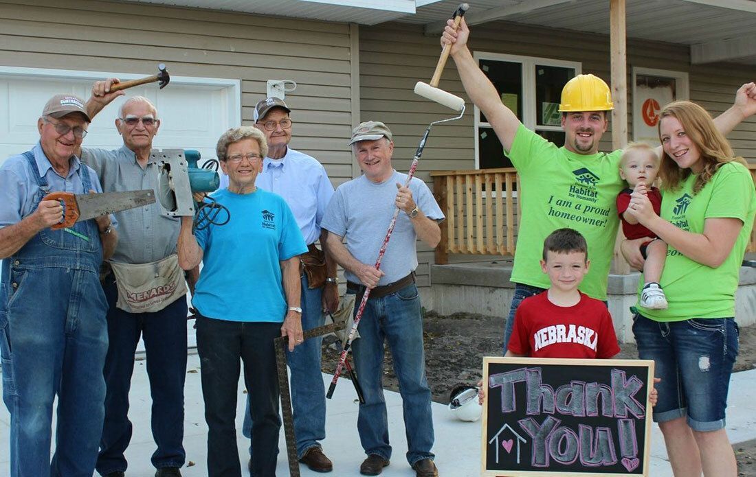 Tim, Ashley and additional volunteers.