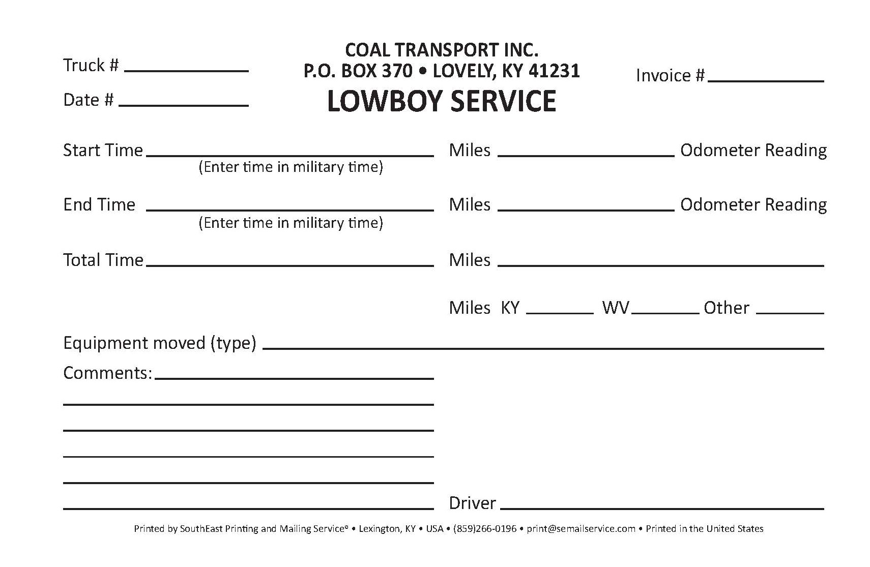 Lowboy Service Pads