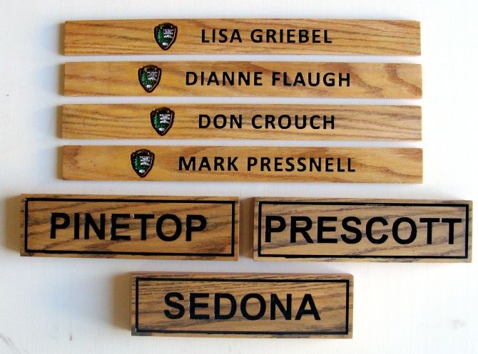 G16077 - Name Plaques for National Parks and National Park Service Directors with NPS Emblem, the "Arrow"