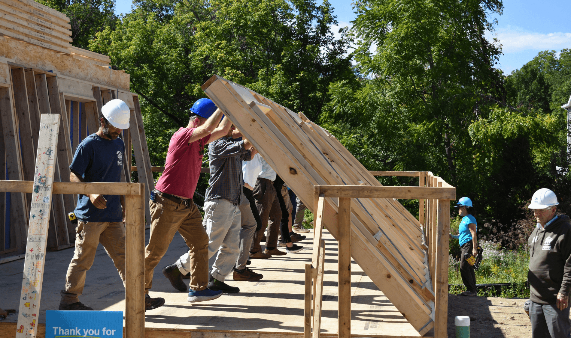 Hinesburg Wallraising Event