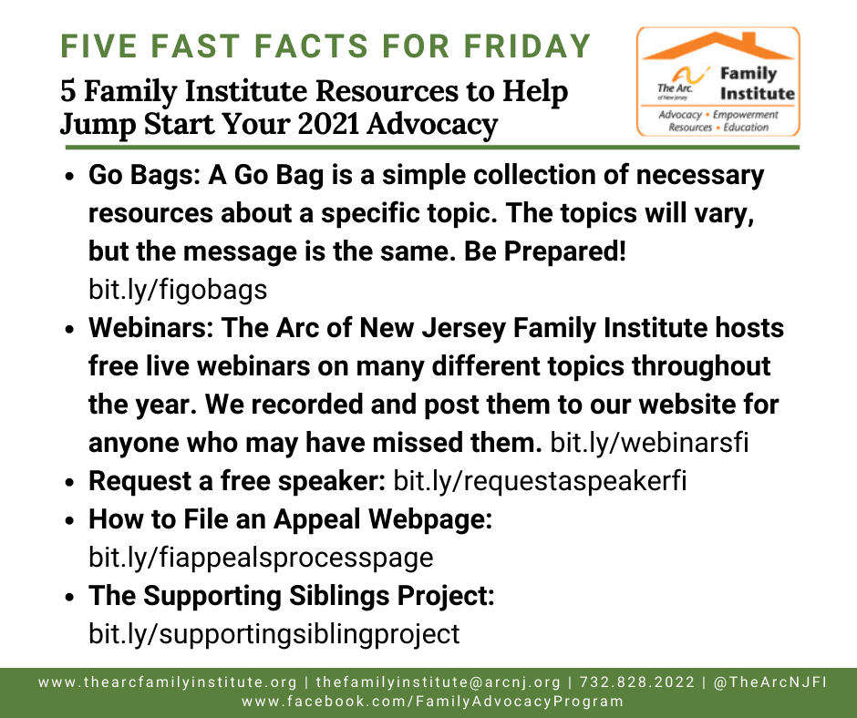 5 Family Institute Resources to Help Jump Start Your 2021 Advocacy