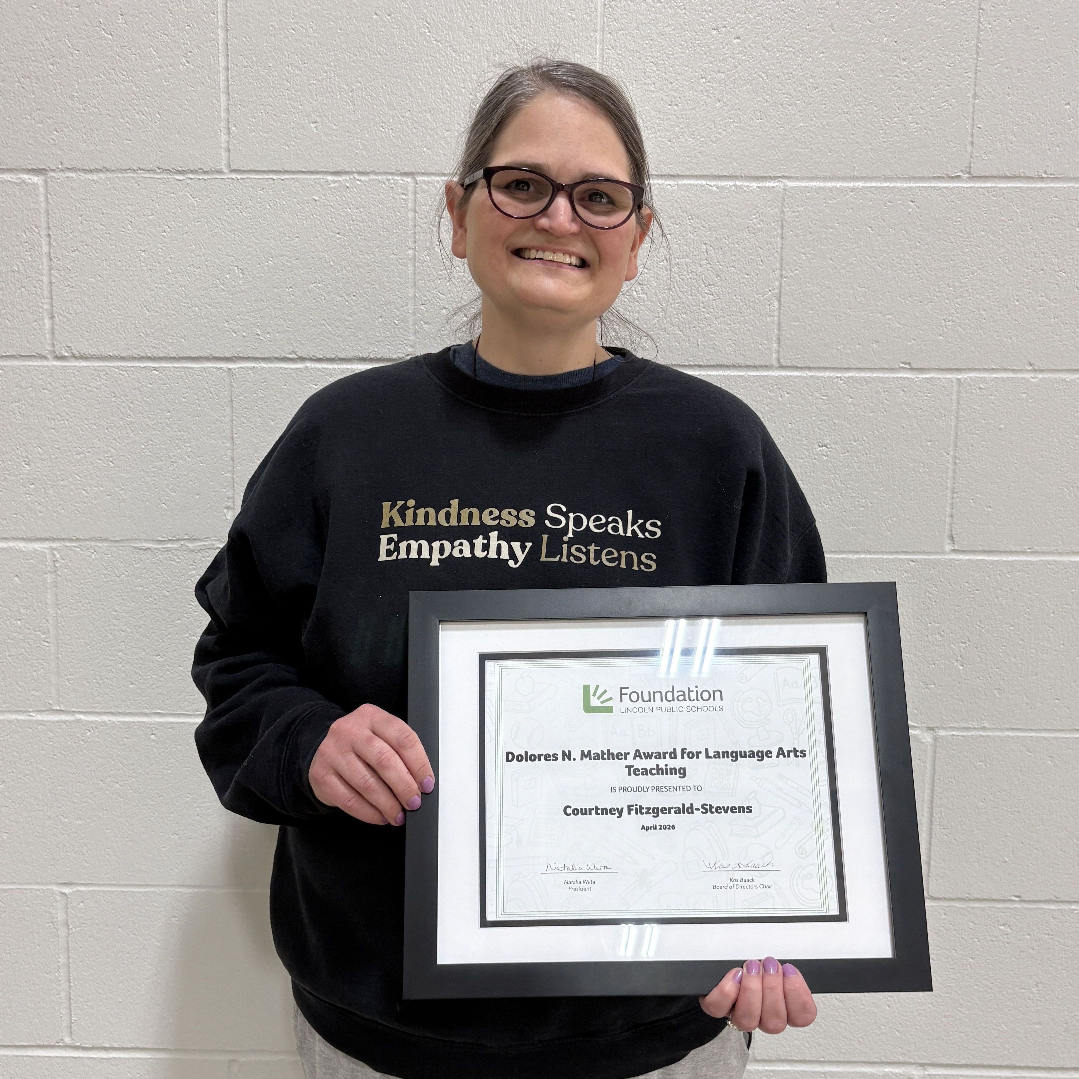 Dolores N. Mather Award for Language Arts Teaching