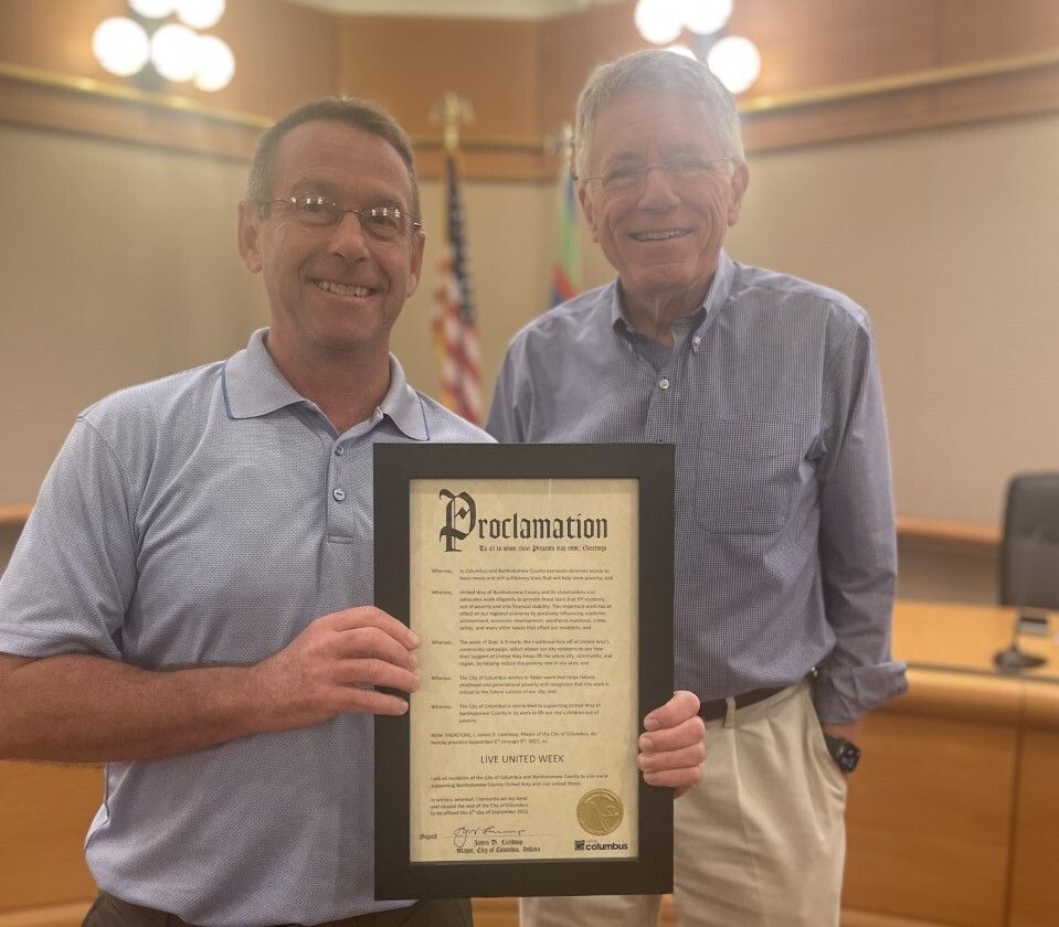 Columbus Mayor Proclaims Sept. 6-9 LIVE UNITED Week