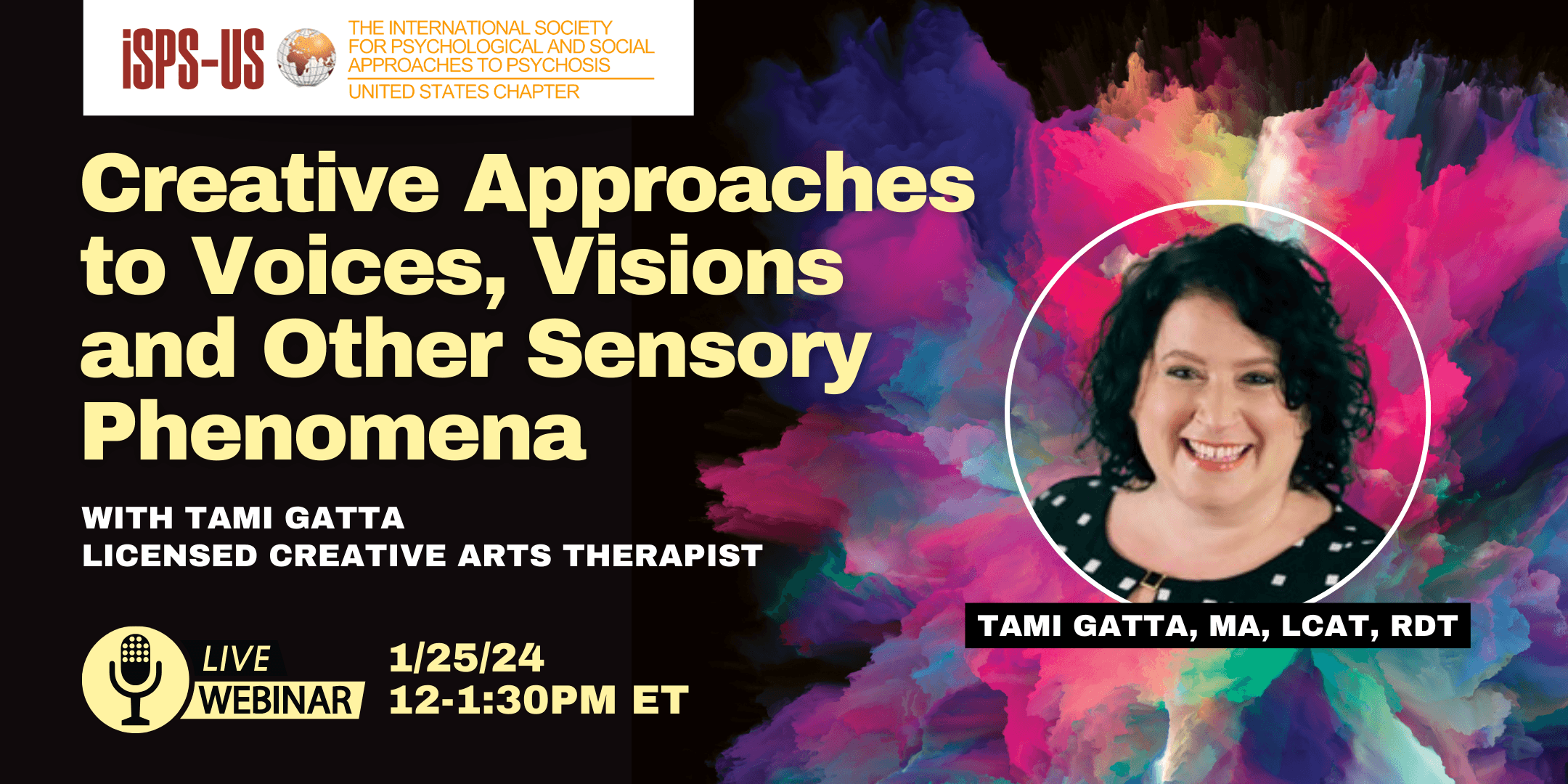 Upcoming Webinar 1/25/24 | Creative Approaches to Voices, Visions, and Other Sensory Phenomena 
