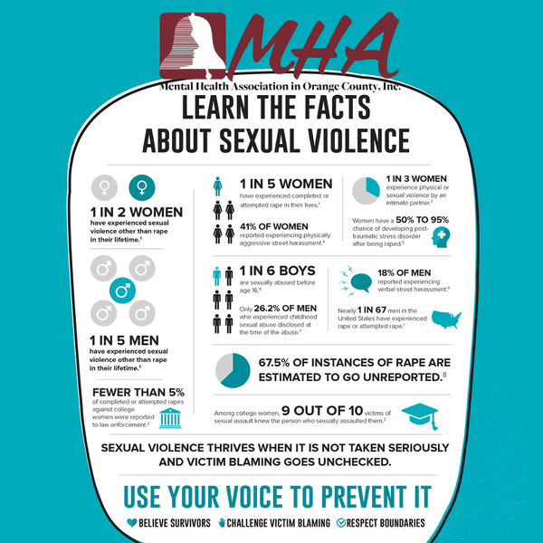 Sexual Assault Awareness Month Awareness Months News Mental Health Association In Orange 7246