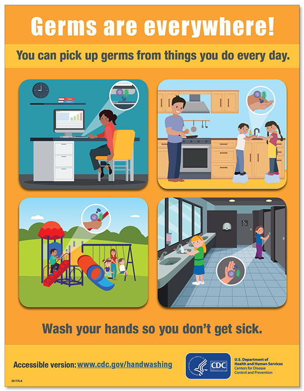 Germs Are Everywhere Every Day Flyer
