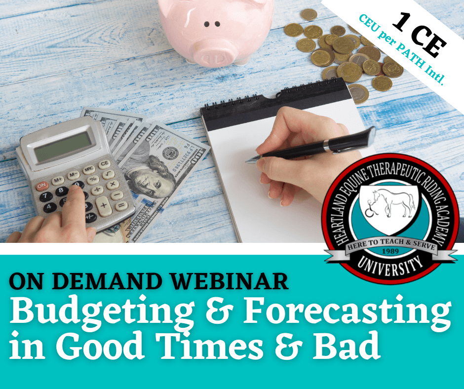 Budgeting & Forecasting in good times & bad