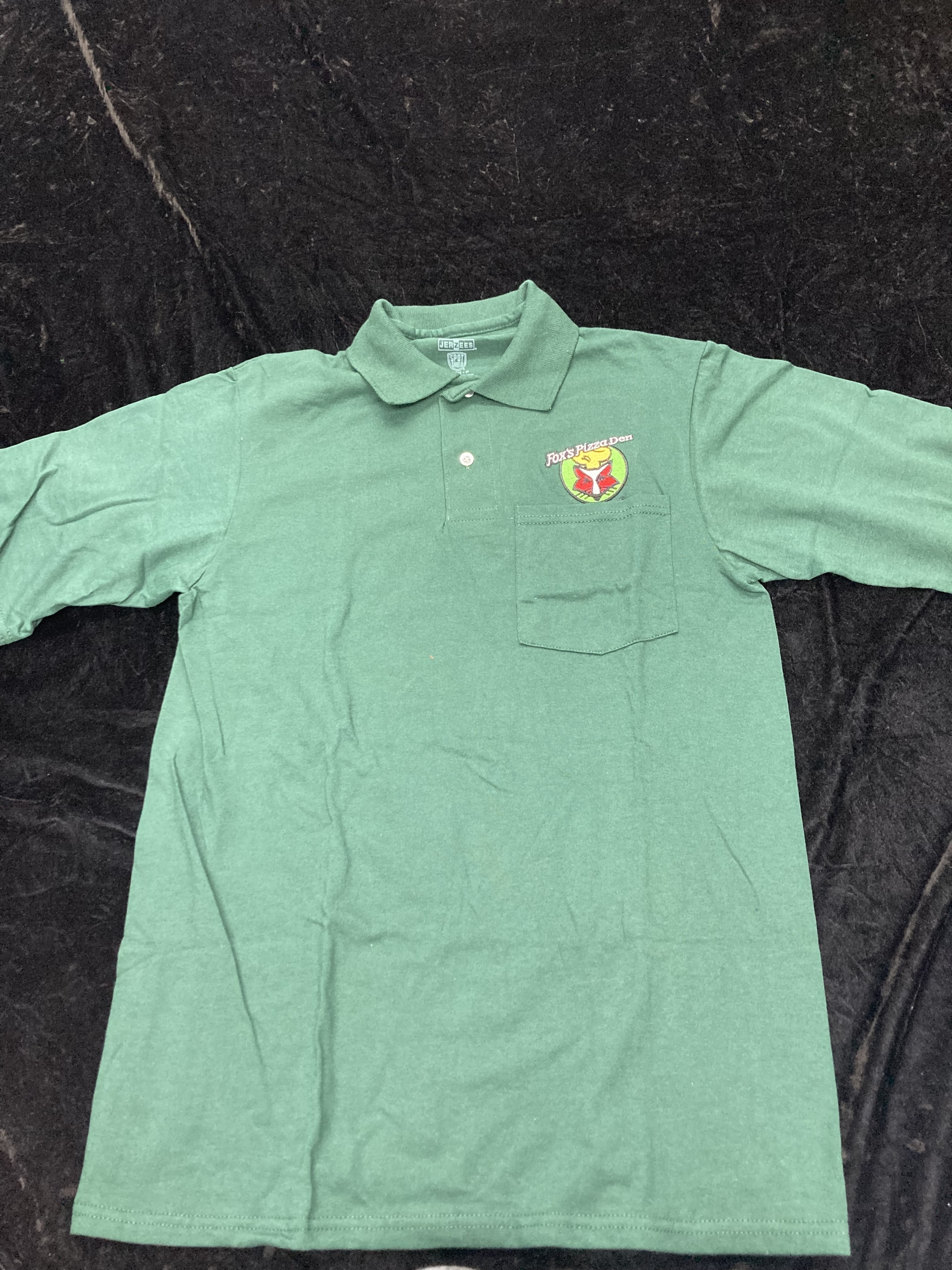 SALE Fox's Logo - Small Green Polo with Pocket
