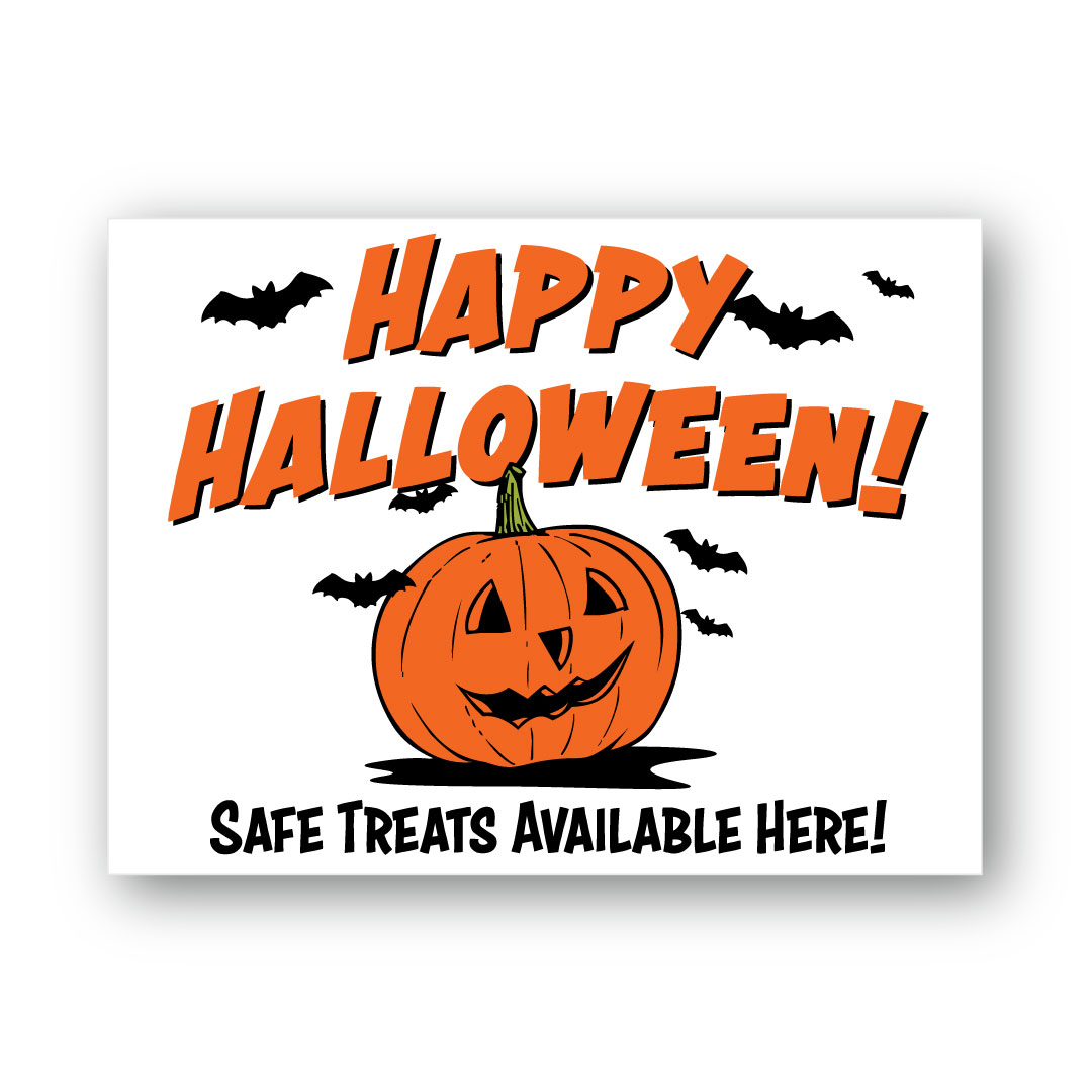 24"x18" Happy Halloween Yard Sign