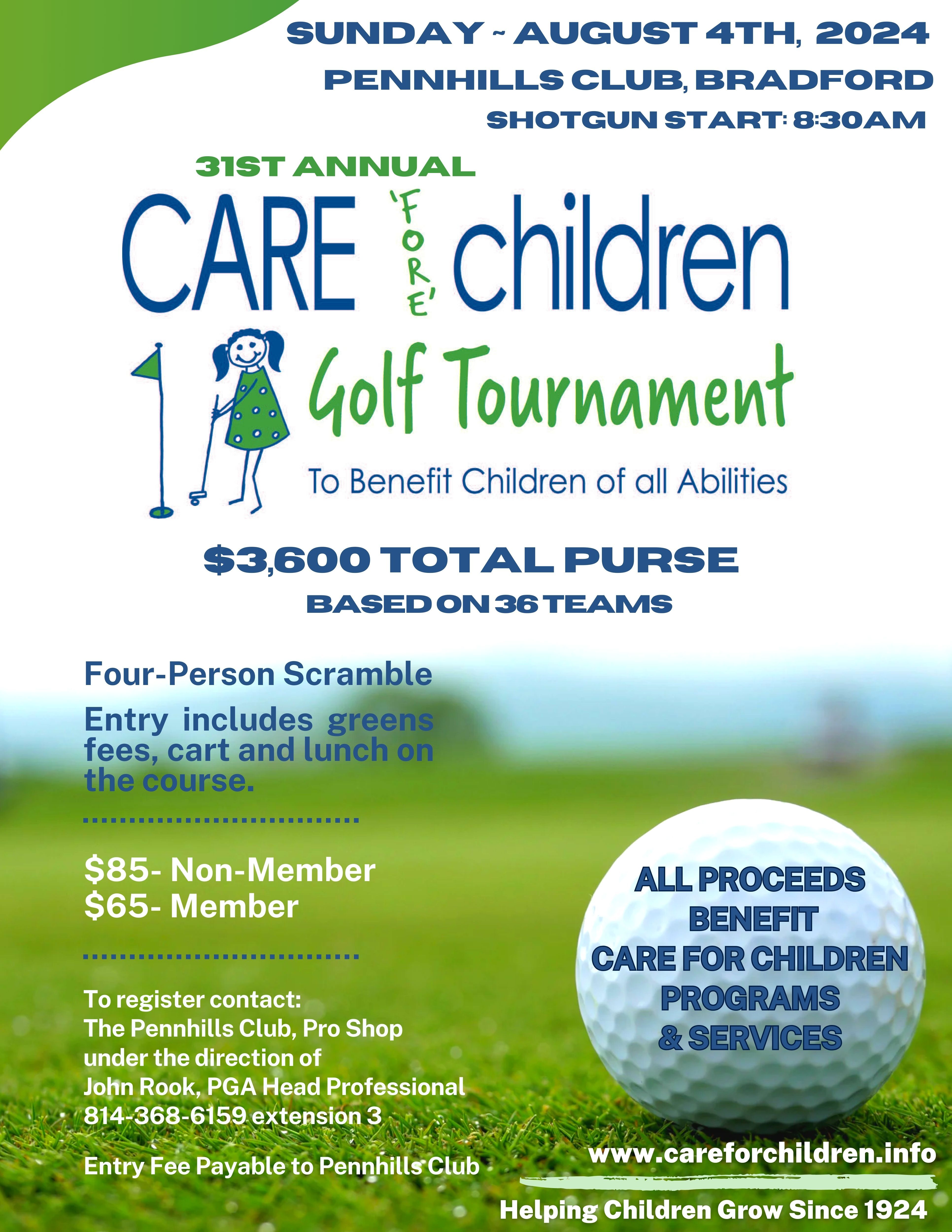 CARE Golf Tournament Flyer