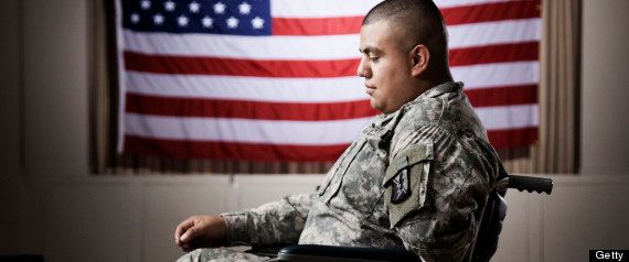 Soldier in Shadow of the Flag