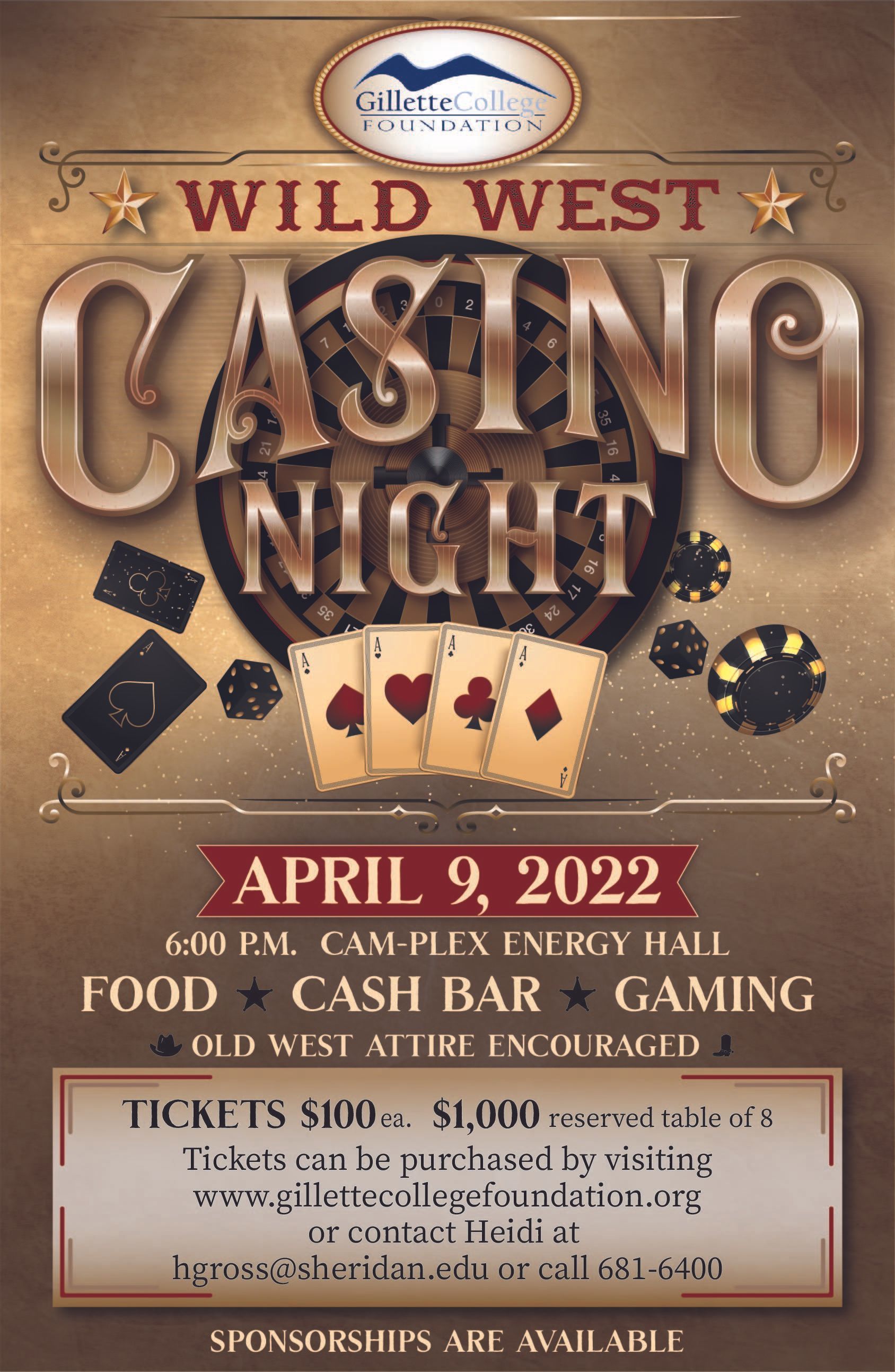 Wild West Casino Night