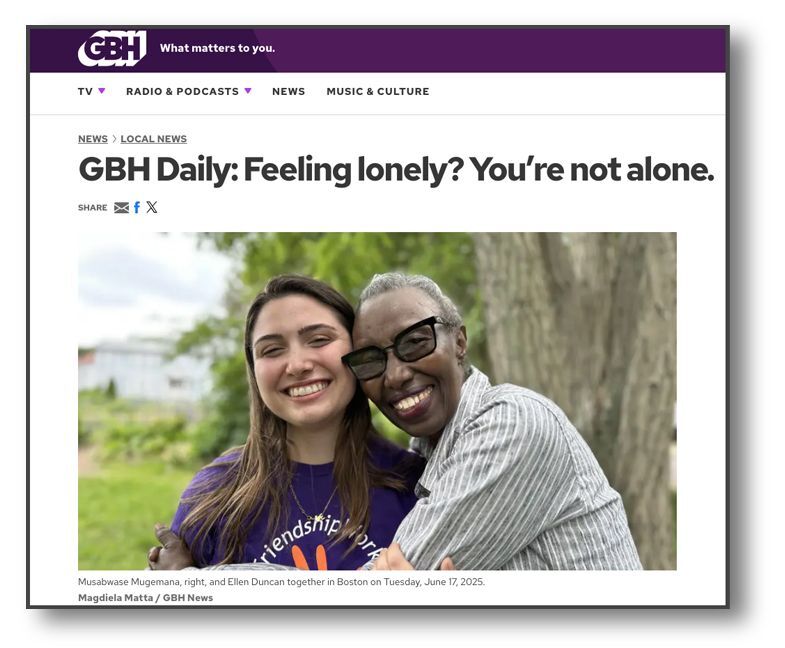 FriendshipWorks Featured in WGBH Article