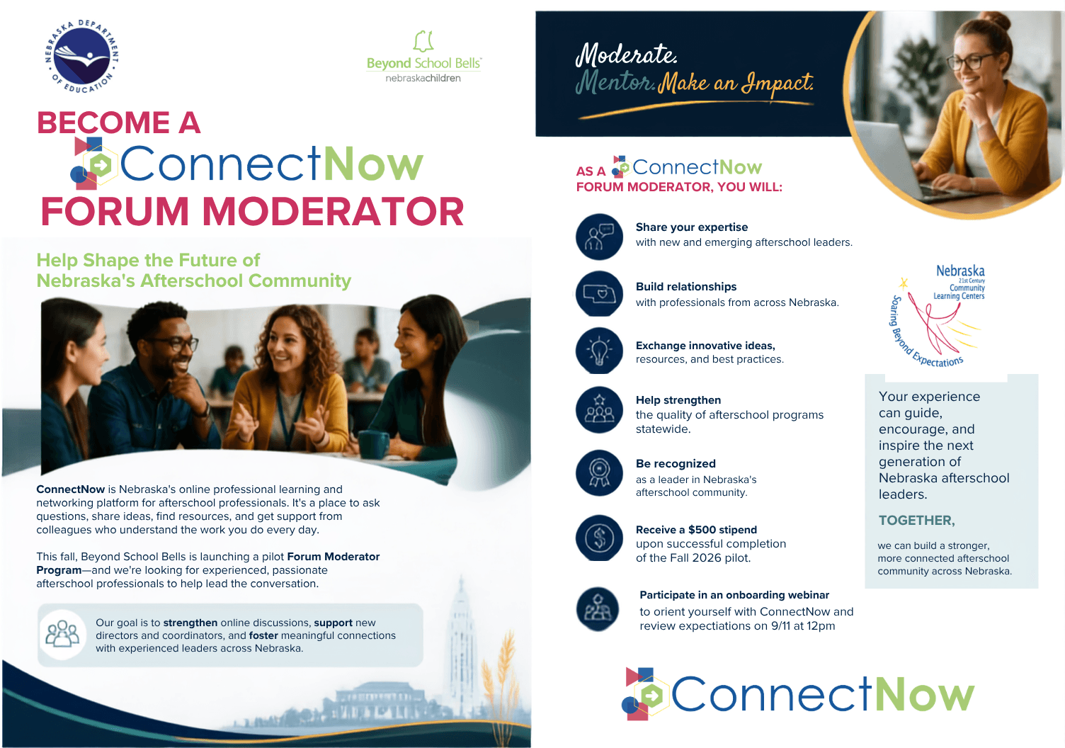 Become a ConnectNow Moderator!
