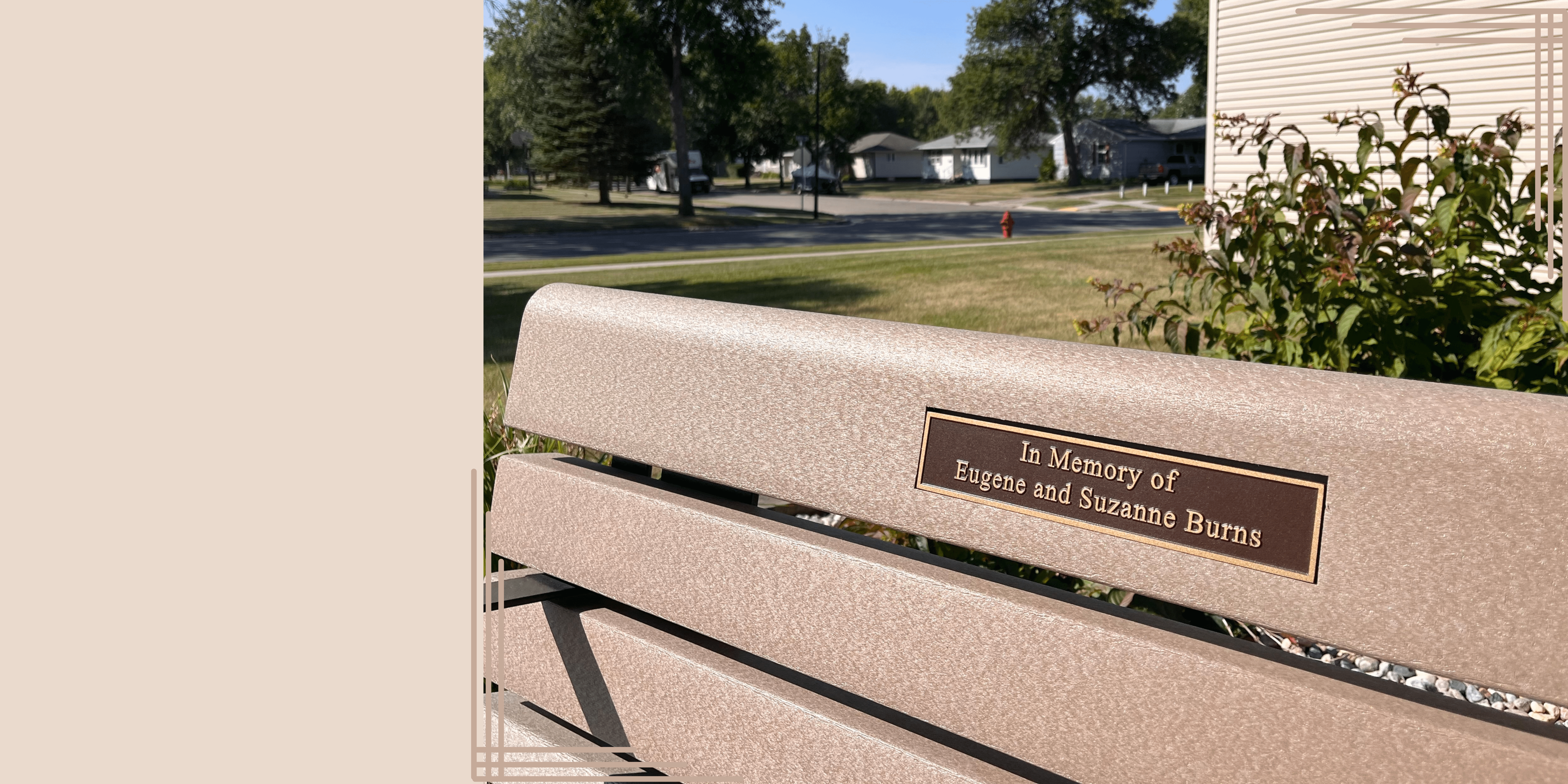 Burns bench dedicated