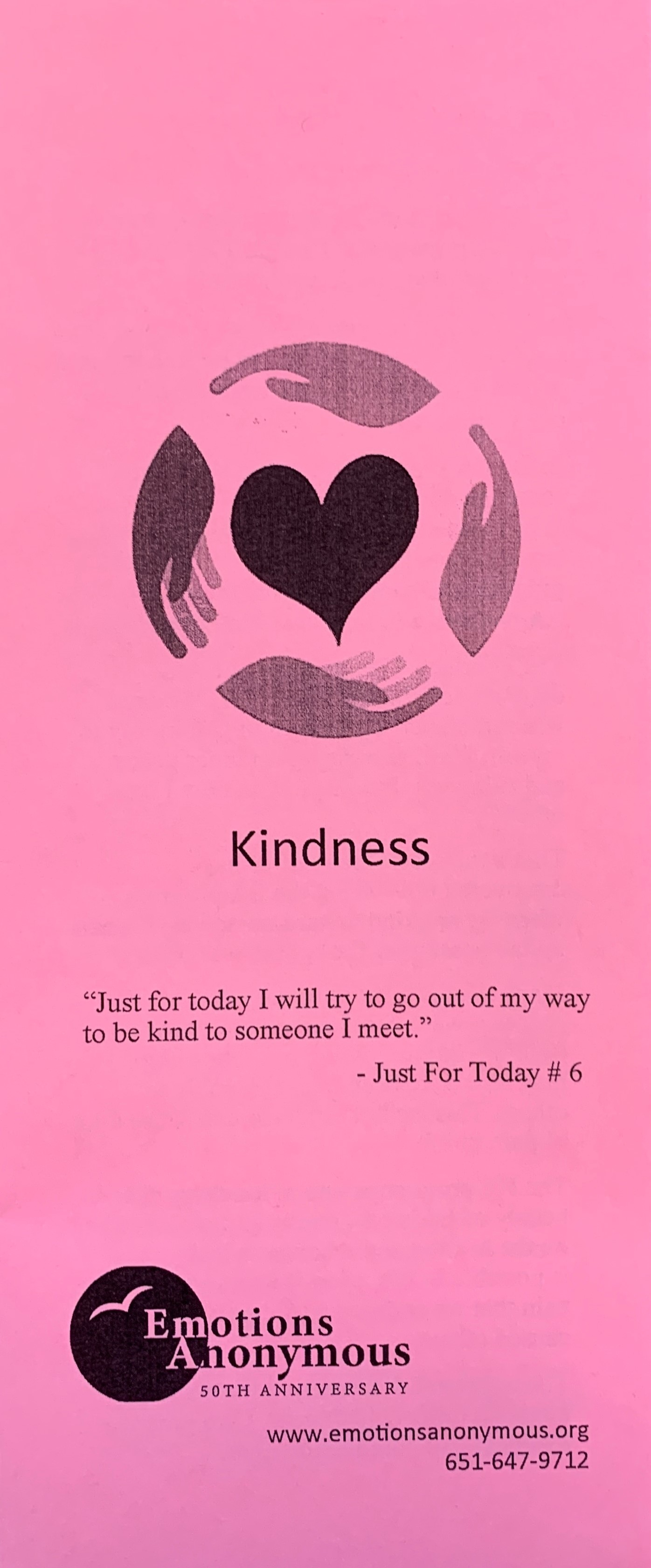 Item #97 — "Kindness" Pamphlet (New in 2021)