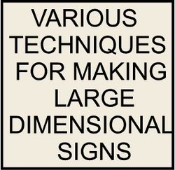 M5400 - We Use a Wide Variety of Design Techniques For Large Signs