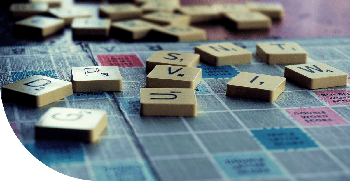 Scrabble game pieces 