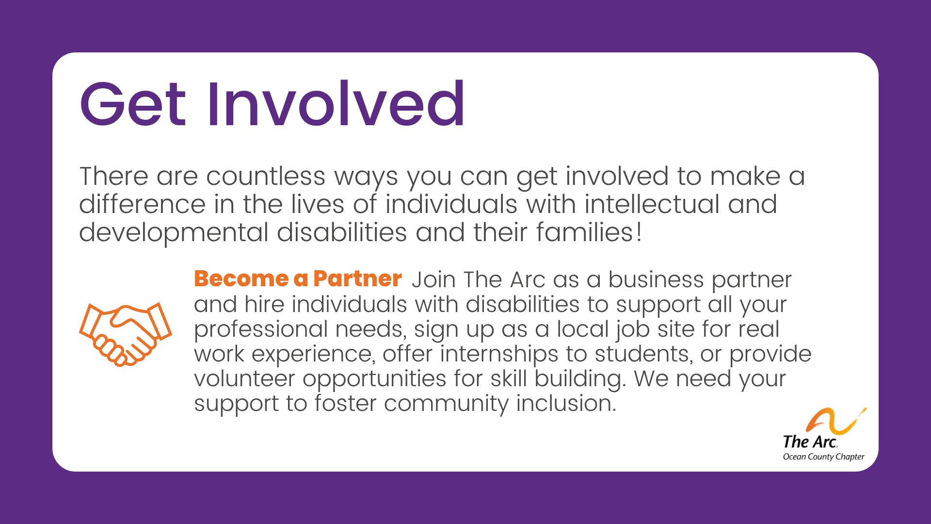 Get Involved as a Partner