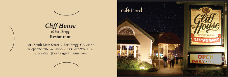 Cliff House Gift Card Carrier 1