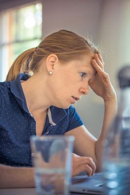 Stressed woman