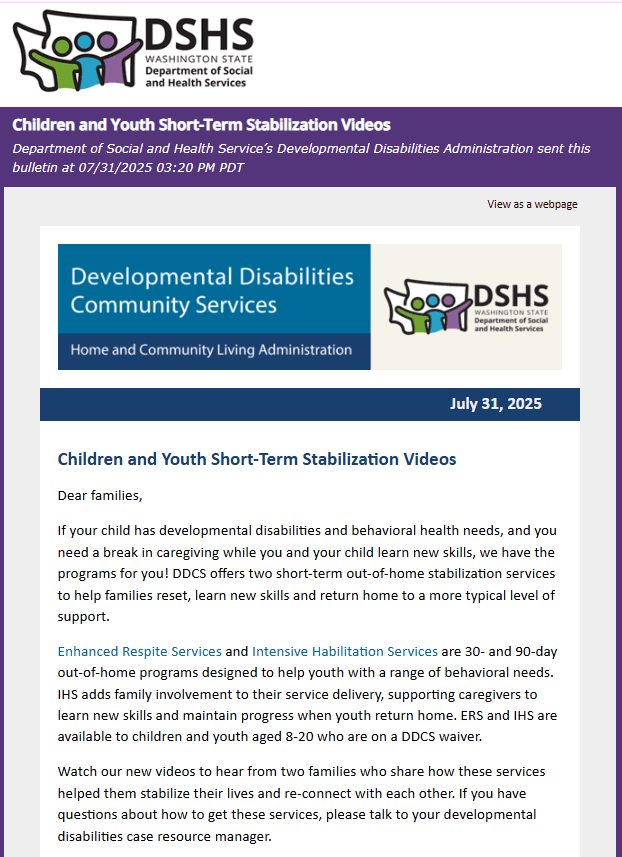 Children and Youth Short-Term Stabilization Videos