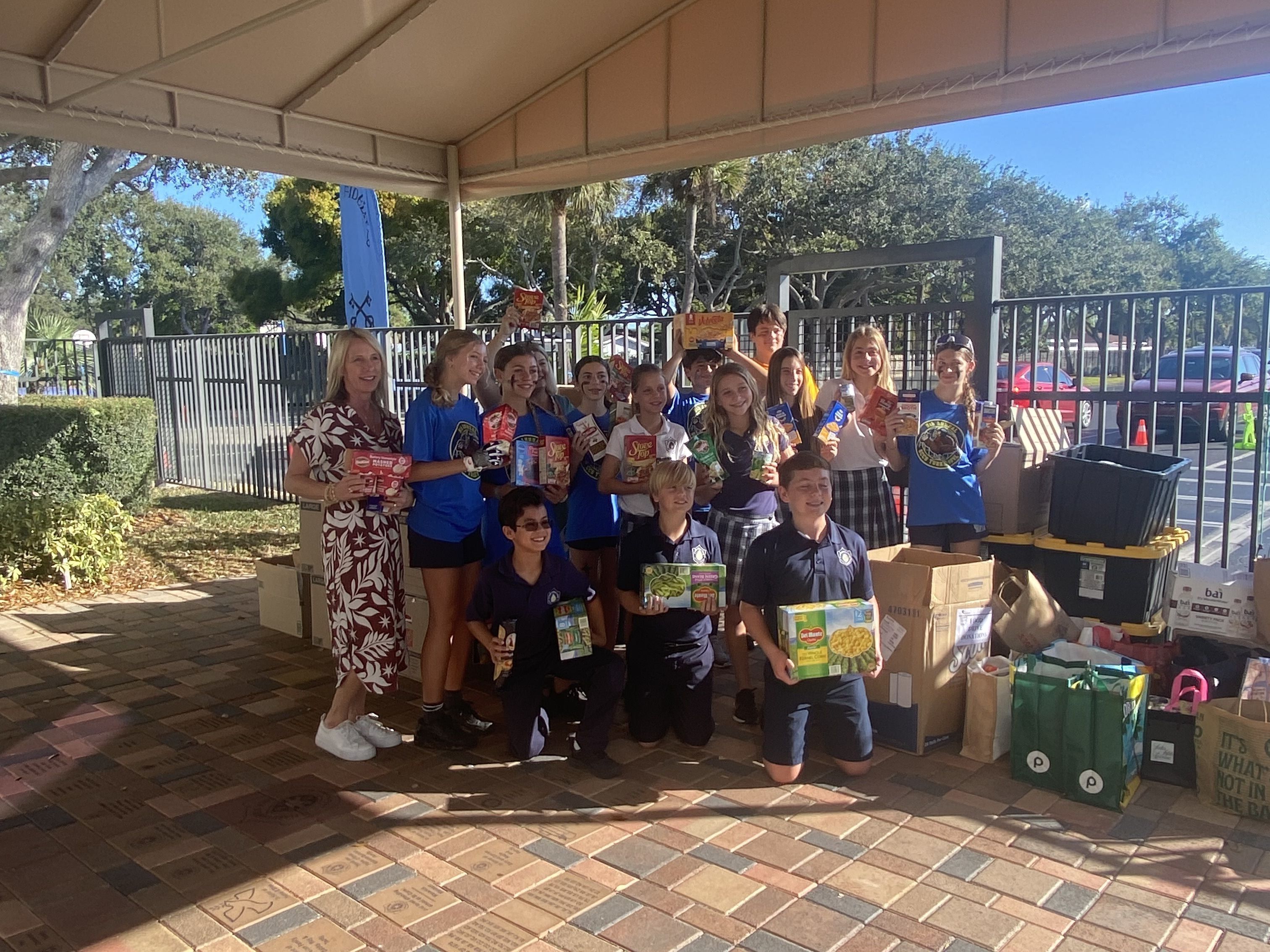 Thank you, St. Clare Catholic School - for an incredible Tackle Hunger Food Drive!