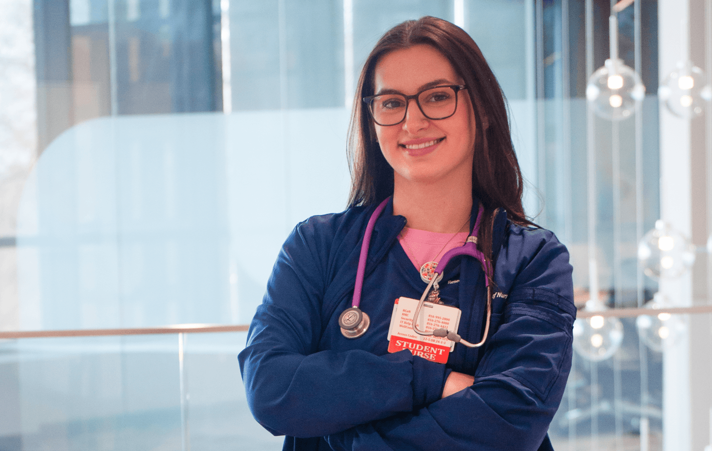 nursing student smiling