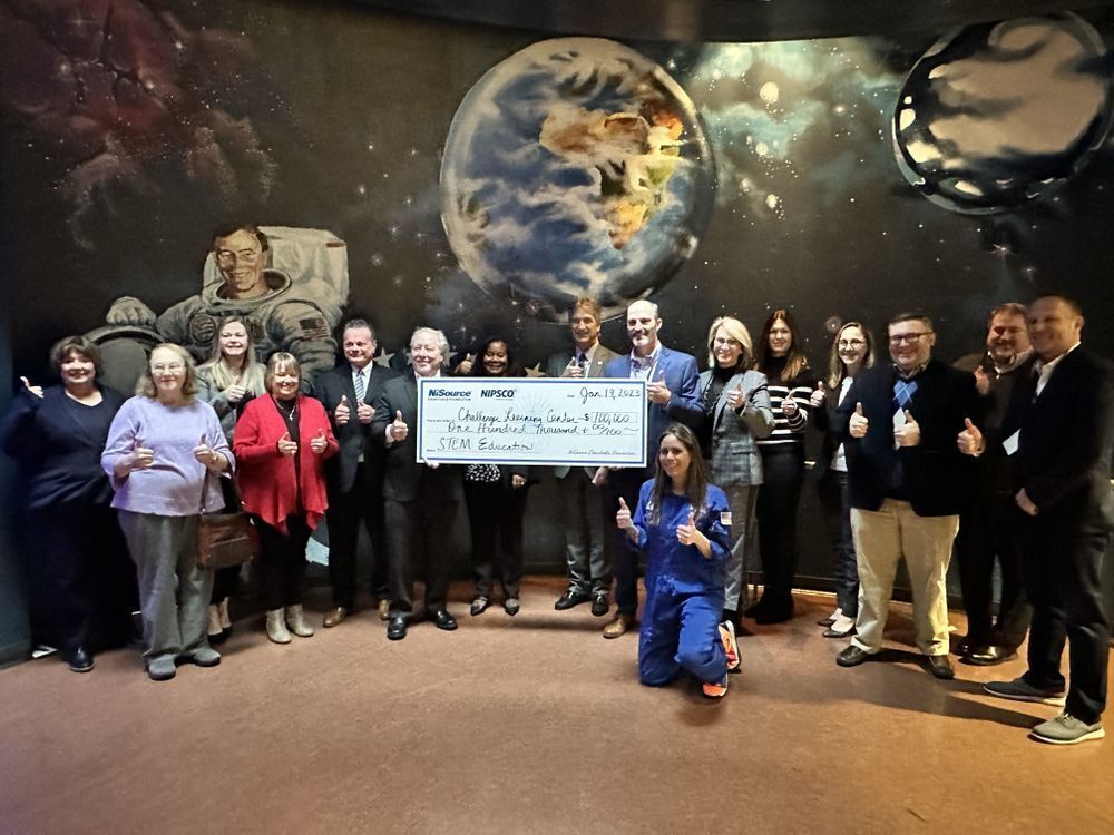 Challenger Learning Center Receives $100,000 Donation from NIPSCO and the NiSource Charitable Foundation