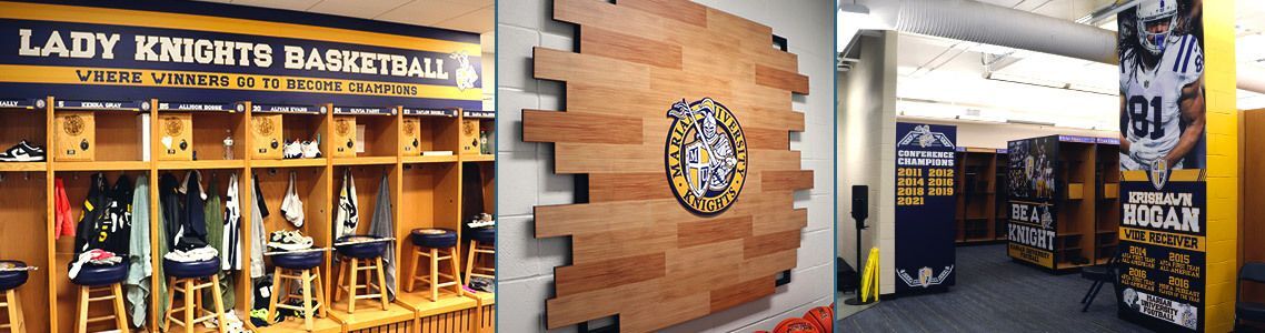 Descon has many options for you to display your culture in your locker room.